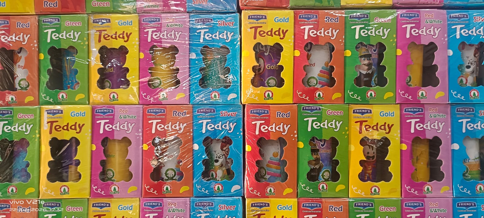 TEDDY MULTI COLOUR (5 PCS)